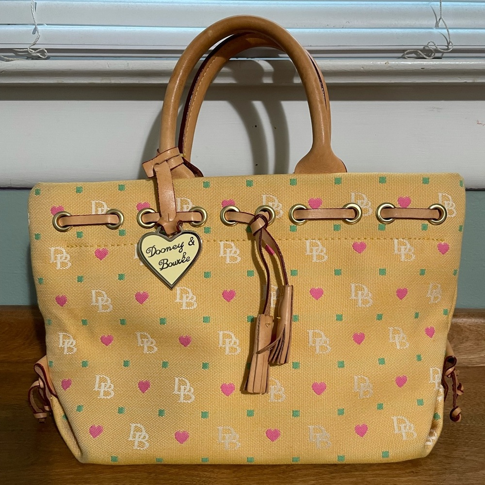 Dooney and Burke Tulip Tassel little tote.